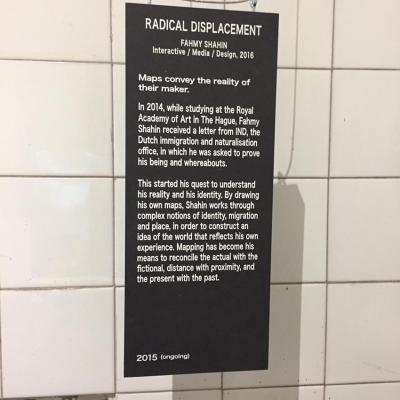 Radical Displacement, 2015 (ongoing)